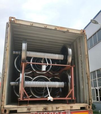 Bộ bánh xe đường sắt BA004 Bộ bánh xe (22.5t) Chứng nhận TSI