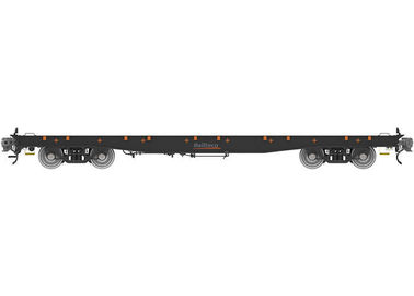 Trọng lượng nhẹ Xe đường sắt phẳng Đánh nặng nặng 88m Phân tích đường cong tối thiểu