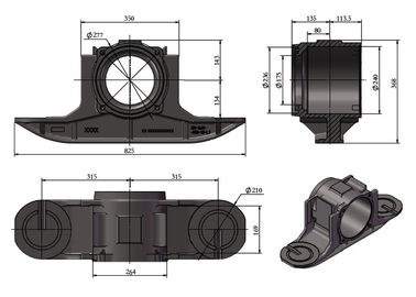 Đường sắt Bogie Wheelset BA182 Axle Box Đường sắt Axle Housing